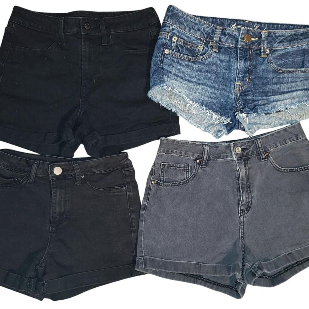 Lot of 4 Women's Shorts, sizes 3/4 PacSun, AEO, Etc.